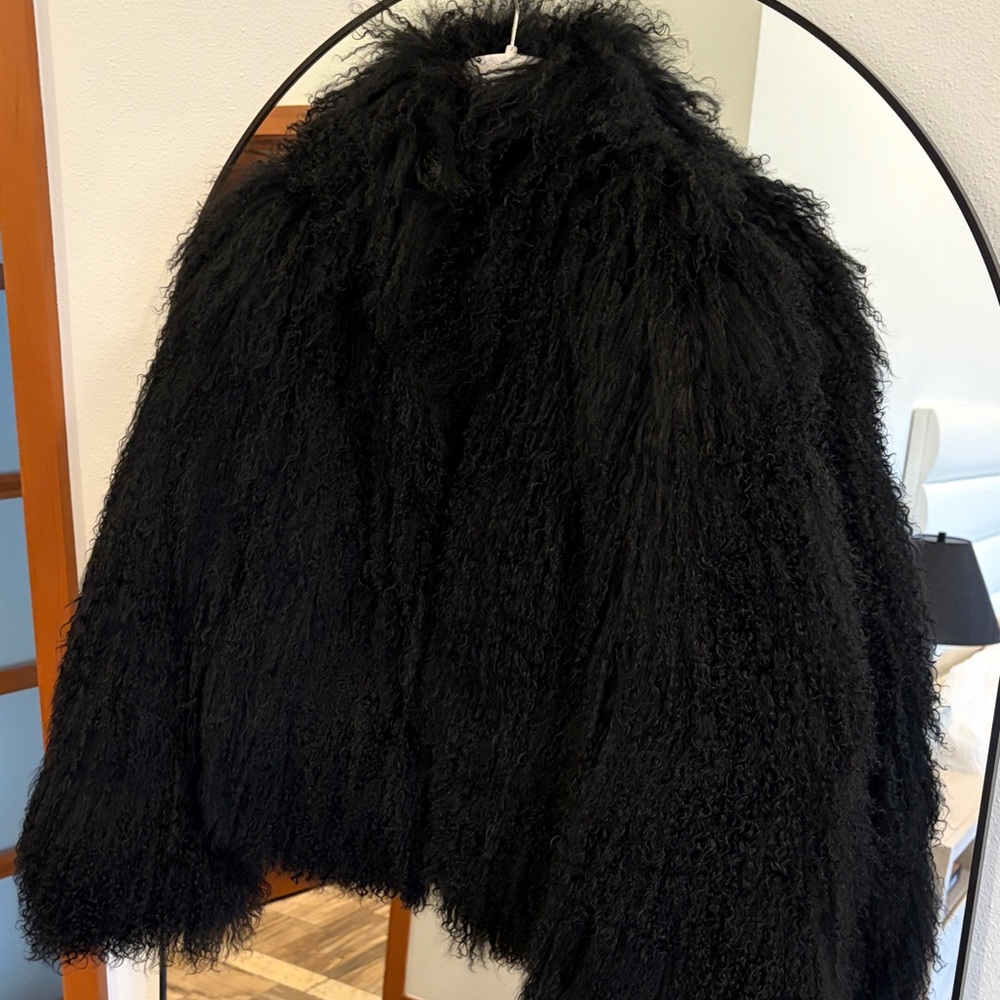 Ducie London Rochelle shearling coat black - Picture 7 of 7